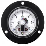 Манометры осевые с передним фланцем и электроконтактной приставкой  Тип ТМ (ТВ, ТМВ), серия 10