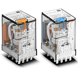 Finder серии 55 Универсальные промежуточные реле с перекидными контактами