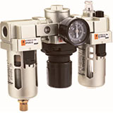 Блоки подготовки сжатого воздуха горизонтальной компоновки