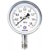 Манометры промышленные коррозионностойкие виброустойчивые Тип ТМ (ТВ, ТМВ), серия 21