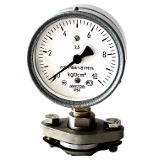 Манометры для пищевой промышленности. Манометр МТП-100/1-ВУМ / МТП-100/1-ВУМ с мембранным разделителем РМ-ГМ (молочной гайкой)