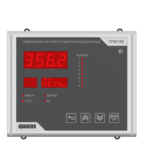 ТРМ138 [M02] обновленный восьмиканальный ПИД-регулятор с USB и RS-485