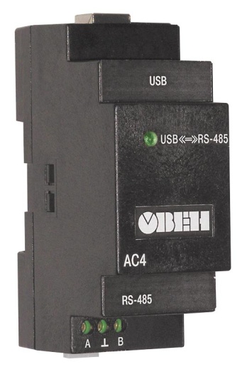 АС4 преобразователь интерфейсов RS-485 <-> USB c гальванической изоляцией